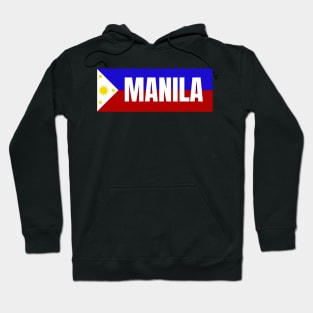 Manila City in Philippines Flag Hoodie